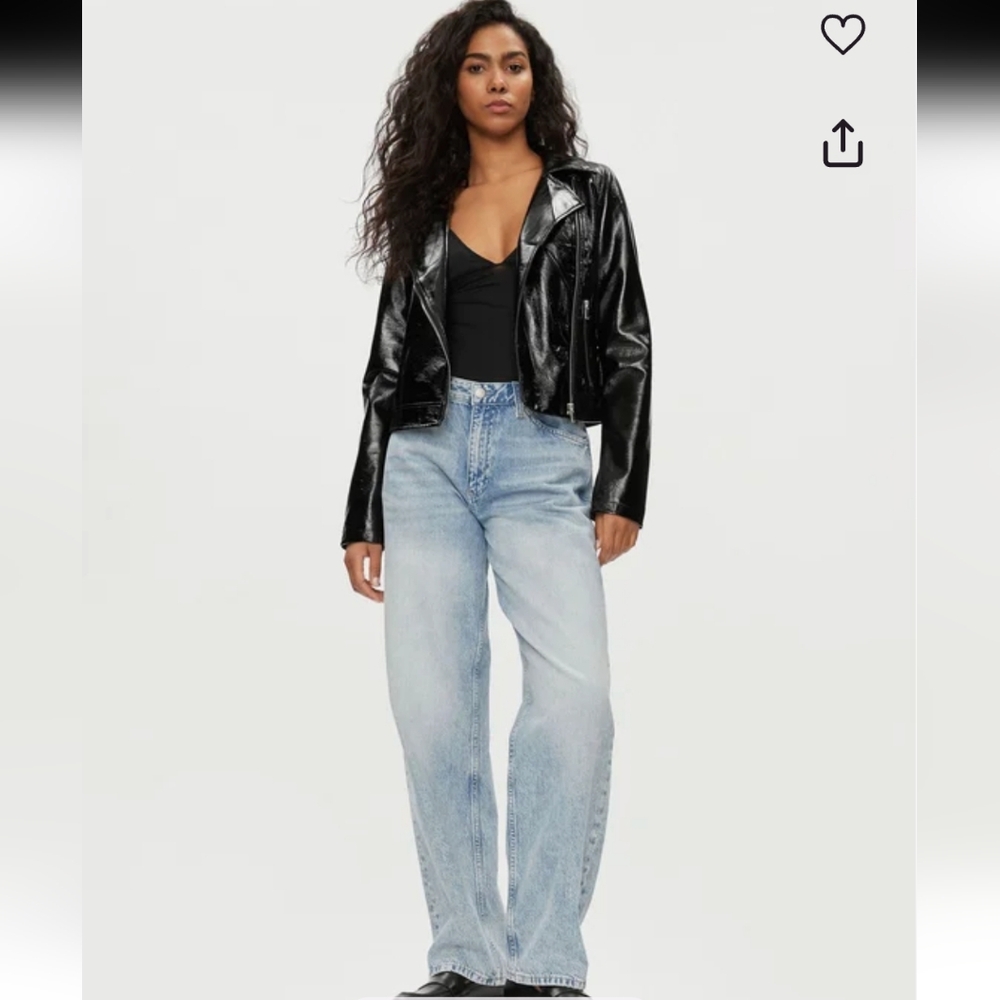 NOISY MAY Patent Leather Jacket NWT